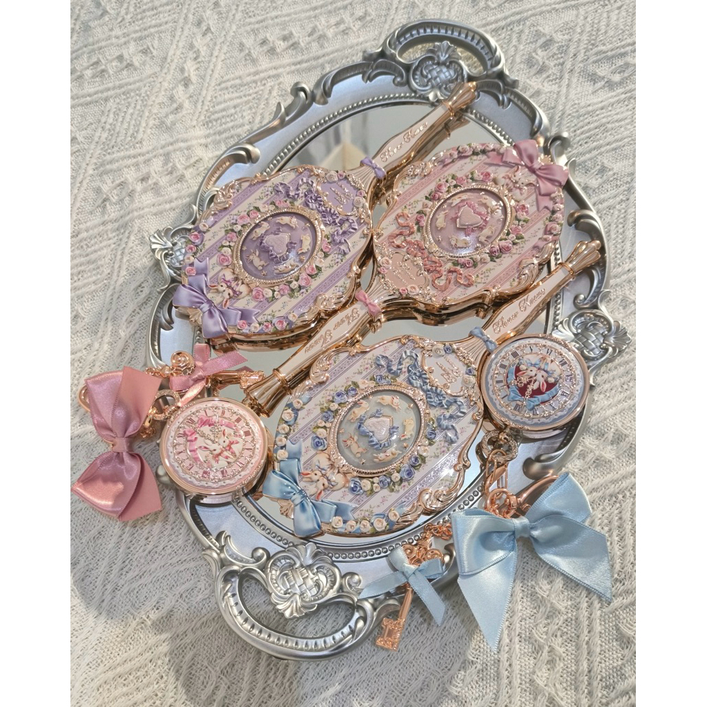 🐰Flower Knows Bunny Garden Collection Hand Mirror พร้อมส่งจากไทย🇹🇭