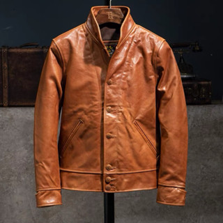 แจ็คเก็ตหนังกลับ A-1 Air Force Flight เสื้อหนังแฮร์ริงตันG9 …