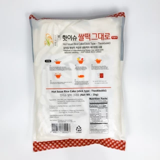 Tteokbokki Topokki 1KG ต๊อกโบกี แป้งต๊อกบกกีแป้งข้าวจ้าว ,ต้นตำรับ 떡볶이