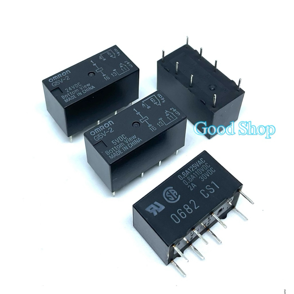 รีเลย์ G5V-2 G5V-2-H1-5VDC 12VDC 24VDC 48VDC DC5V 12V 24V 8 Pin Omron