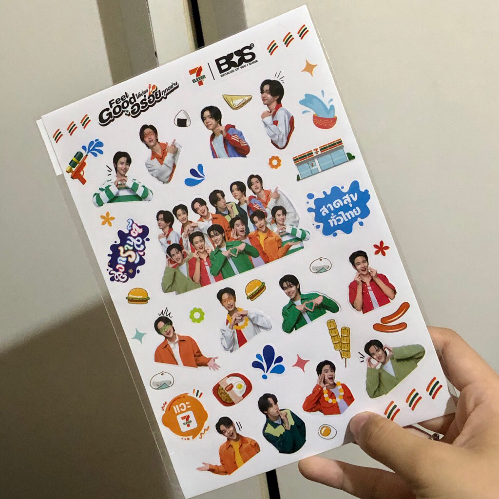 สติ๊กเกอร์ Bus because of you i shine x 7 eleven