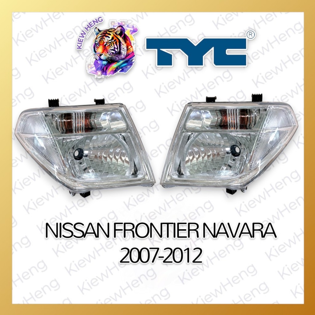 ไฟหน้า โคมไฟหน้า นิสสัน นาวาร่า NISSAN NAVARA D40 ปี 2007-2012 โคมฮาโลเจน ยี่ห้อ TYC