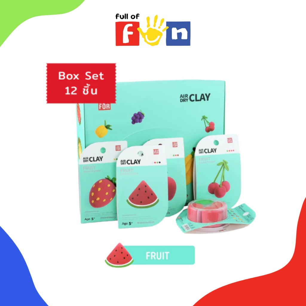 LOUFOR Air-Dry Clay : Fruit Box Set