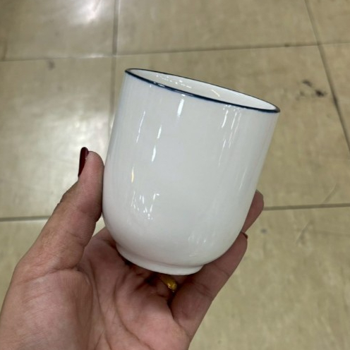 แก้วกาแฟ จอกชา แก้วดื่มนม แก้วนม แก้วมัคเซรามิค สีขาวเงา กาแฟราคาถูก