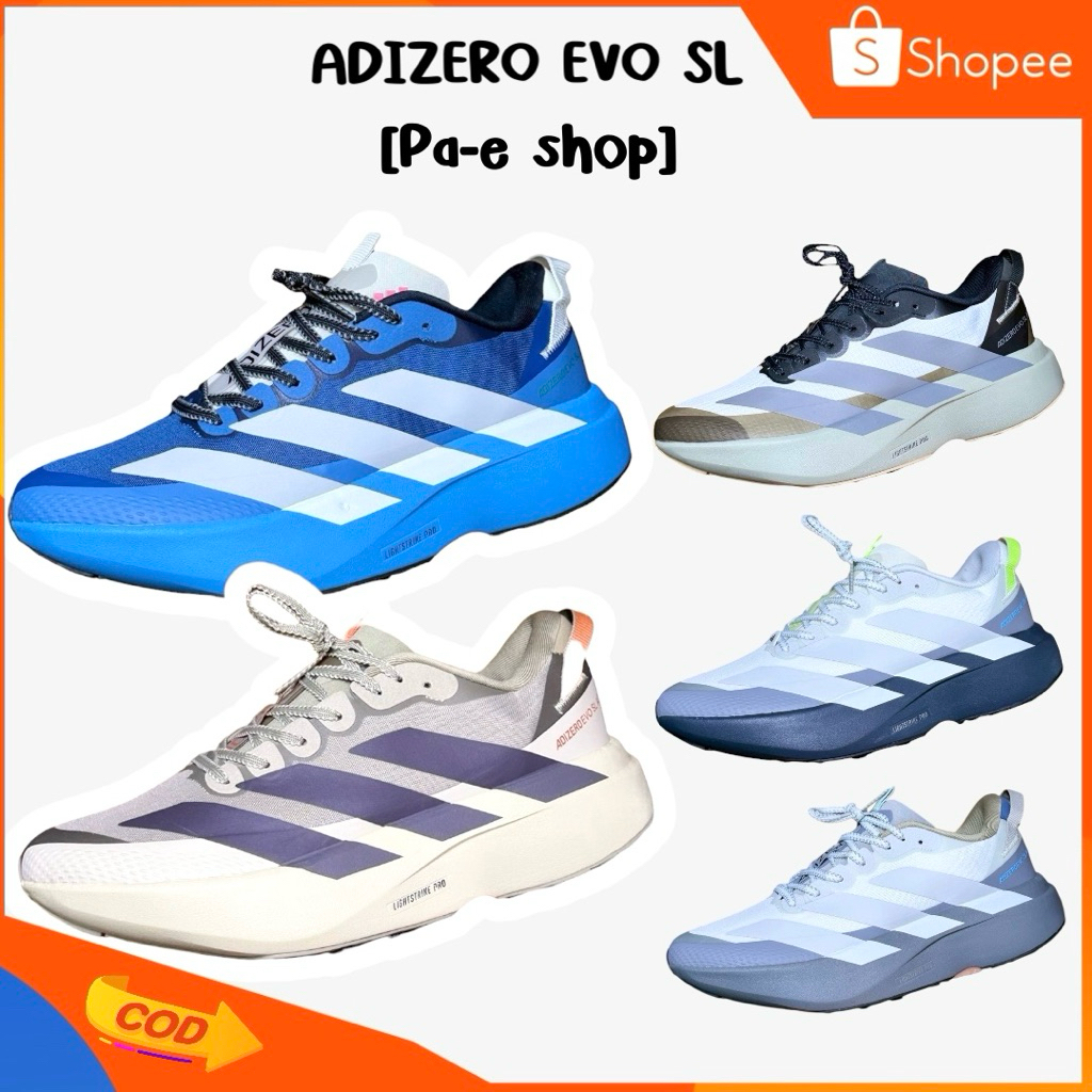 🛒🚩รองเท้า  ADIZERO EVO SL ATR รุ่นนี้ต้อง (บวกเพิ่ม 1 ไซส์) Sz.💕(37-45) [งาน hi-end] พร้อมกล่อง