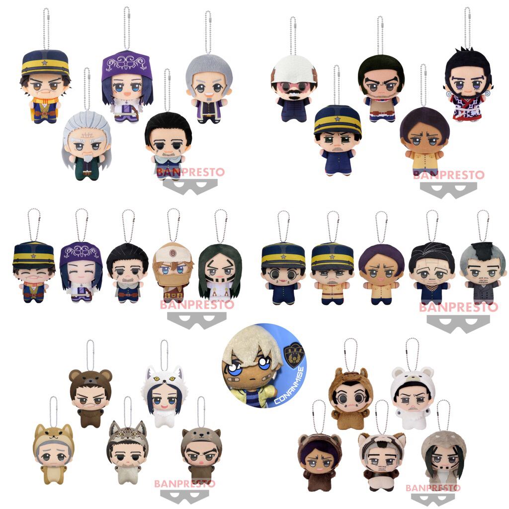 โกลเดนคามุย : Golden Kamuy Chibigurumi ~Animal ver.~ จิบินุย ตุ๊กตา – โอกาตะ โคอิโตะ สึกิชิมะ อาซีร์ปา โบทาโร่