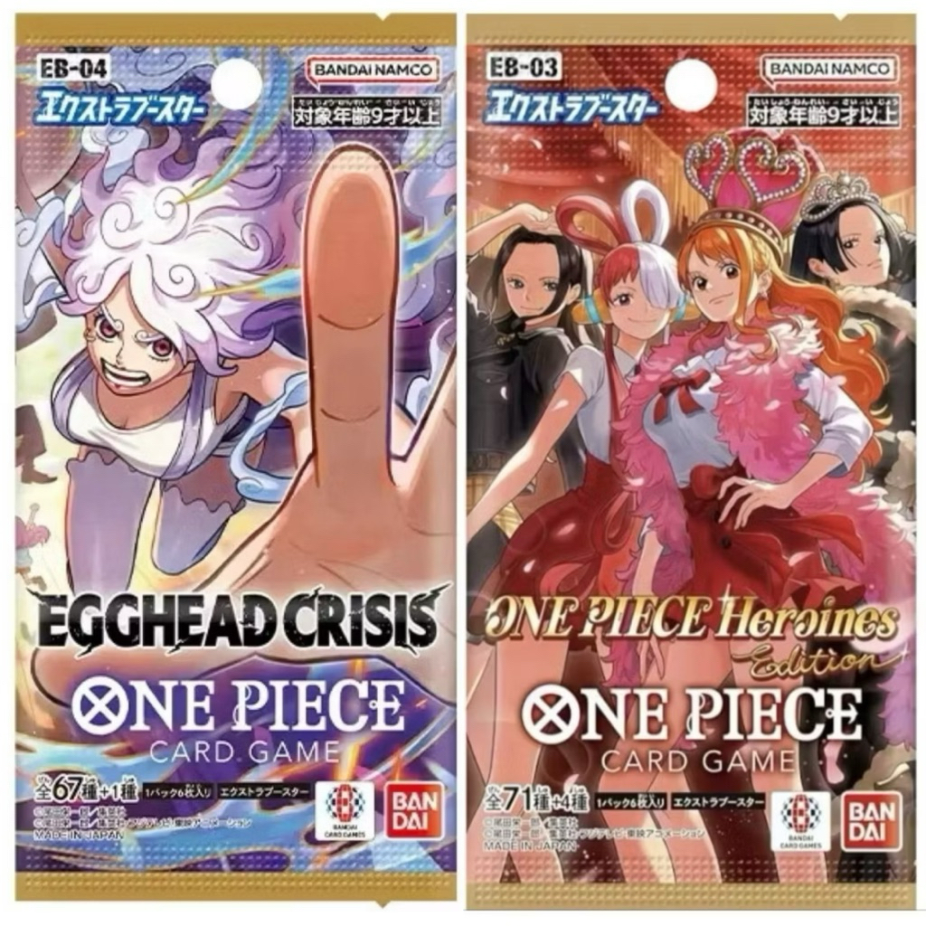 ‼️พร้อมส่งในไทย‼️ [แยกซอง]ONE PIECE CARD GAME[EB-04 Egghead Crisis,EB-03Heroines] ของแท้💯🇯🇵