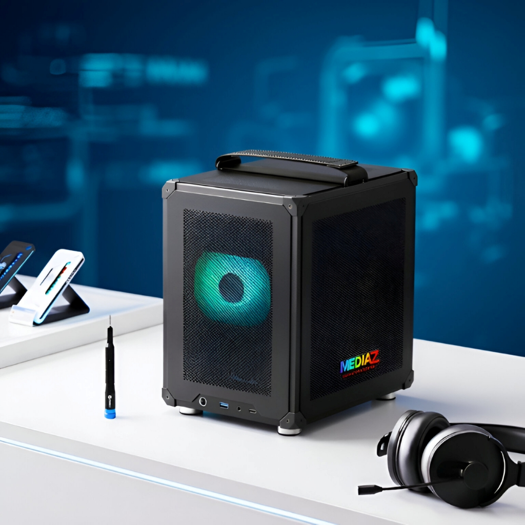 ส่งทันที เคส mATX เล็กจิ๋ว แถมหูหิ้วได้ ประกันศูนย์ไทย สีดำ ขาว Jonsbo C6 Handle Case MediaZShop