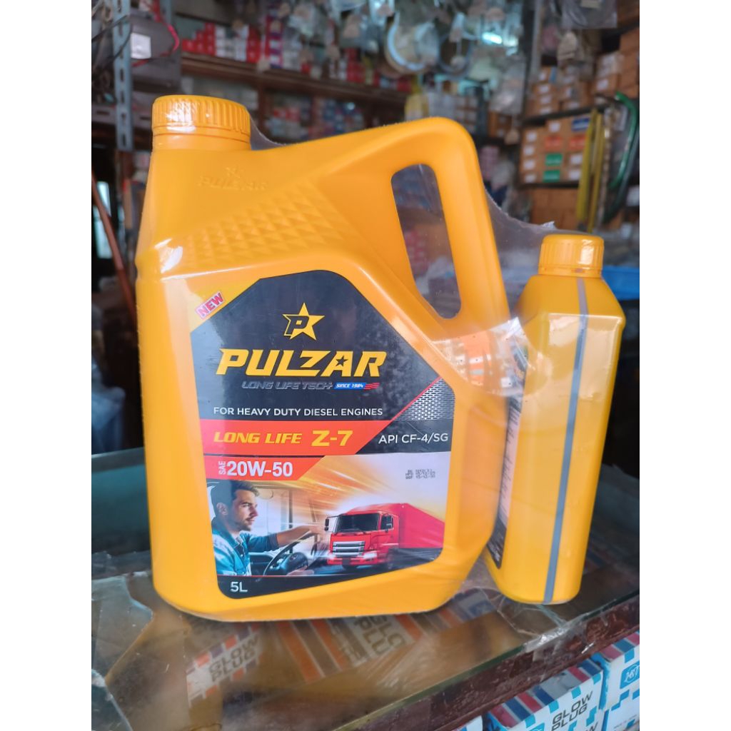 น้ำมันเครื่อง PULZAR LONG LIFE Z-7 SAE 20w50 (5+1L) สำหรับเครื่องยนต์ดีเซล