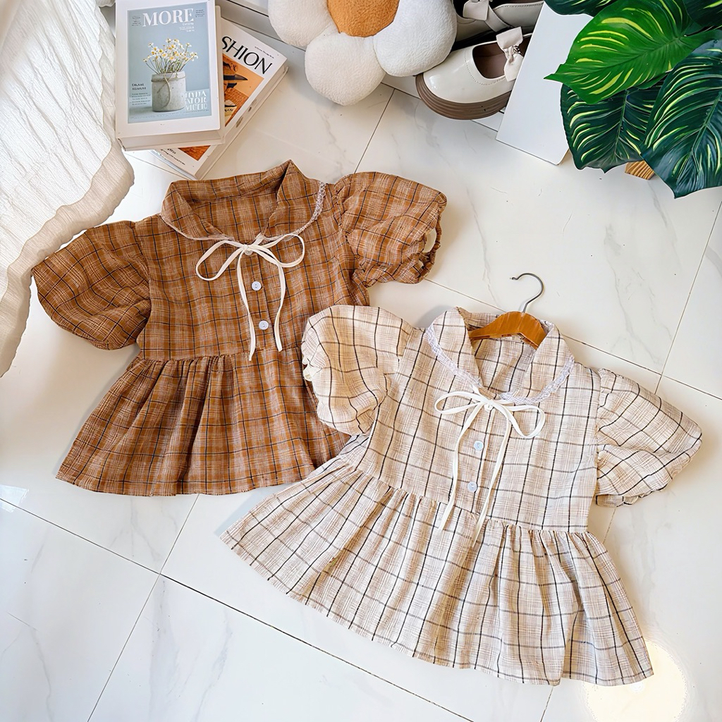 เสื้ออก 32-38 ทรงแขนบอลลูนกระดุมหน้า