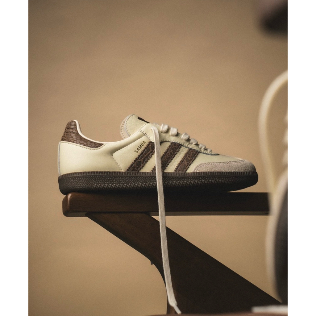 (พร้อมส่ง/ รอจัดส่ง 1-2 วัน)  ADIDAS SAMBA OG CREAM WHITE EARTH STRATA (ล็อตป้ายไทย) ราคา ถูกที่สุด ดีลบีเคเค แกลเลอรีภาพที่ 3