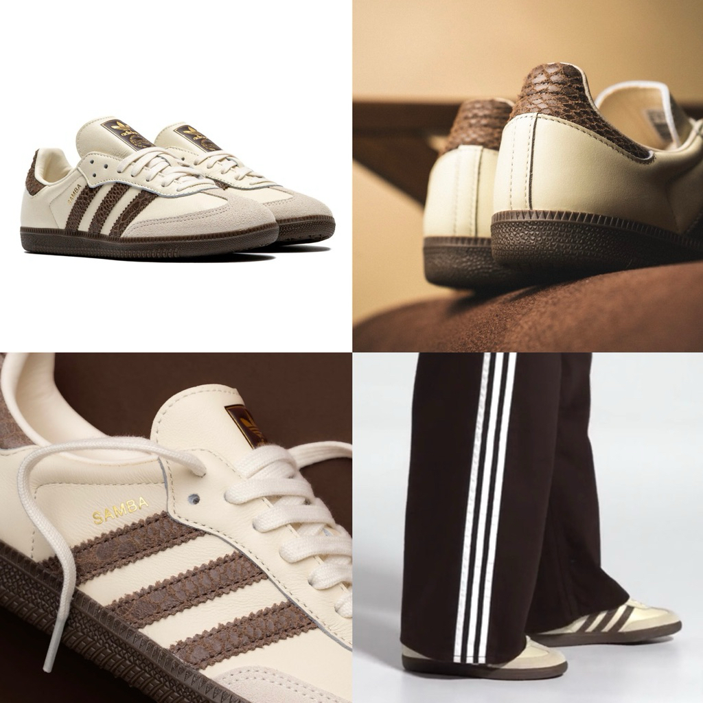 (พร้อมส่ง/ รอจัดส่ง 1-2 วัน)  ADIDAS SAMBA OG CREAM WHITE EARTH STRATA (ล็อตป้ายไทย) ราคา ถูกที่สุด ดีลบีเคเค