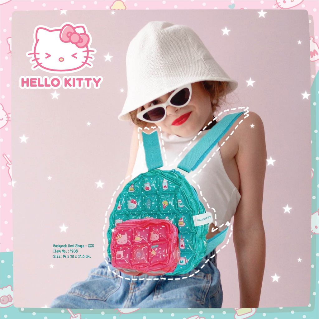 Backpack Oval Shape-XXS- ลาย Kitty Pop Face