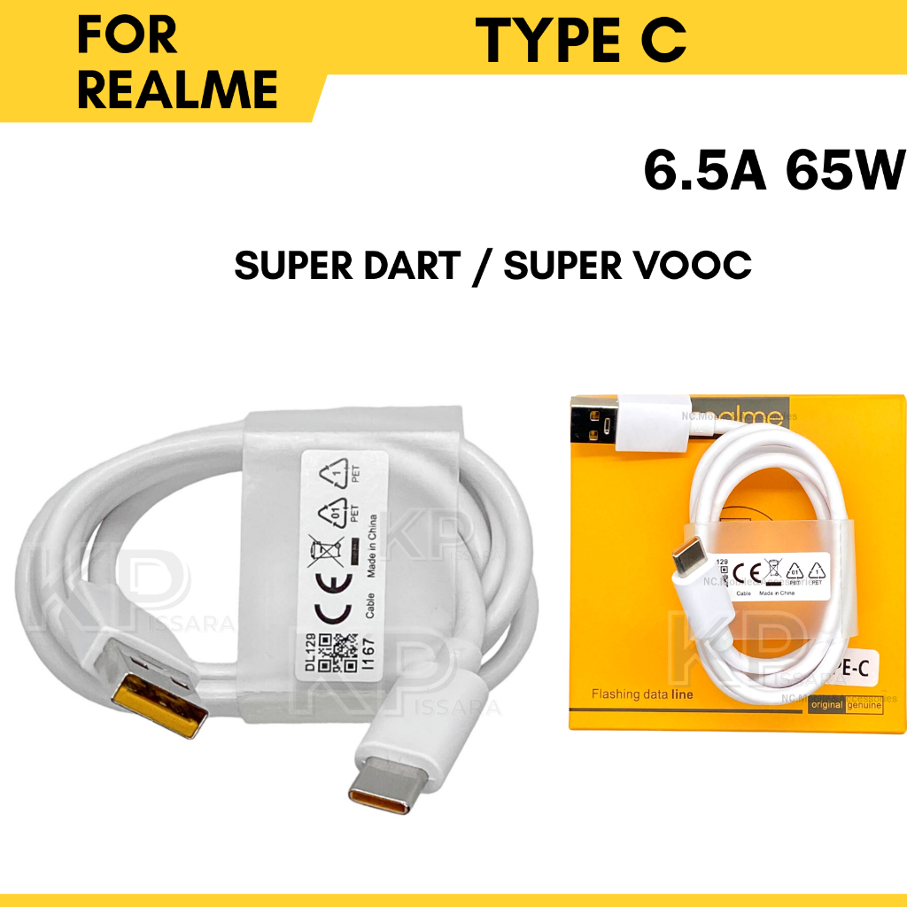 สายชาร์จเร็ว รองรับ Realme SuperVOOC SuperDart 6 6 Pro 7i 7 Pro 8 Pro 9 9 Pro 9 Pro+ 10 10 Pro C53 C55  C17 C25 GT Neo2T