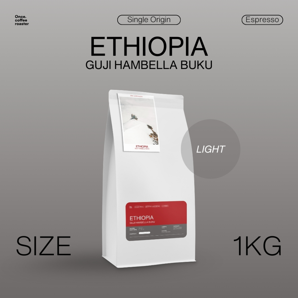 [Premium] (1kg) เมล็ด Ethiopia 🇪🇹 Guji Hambella Buku [Single Origin] Espresso คั่วอ่อน