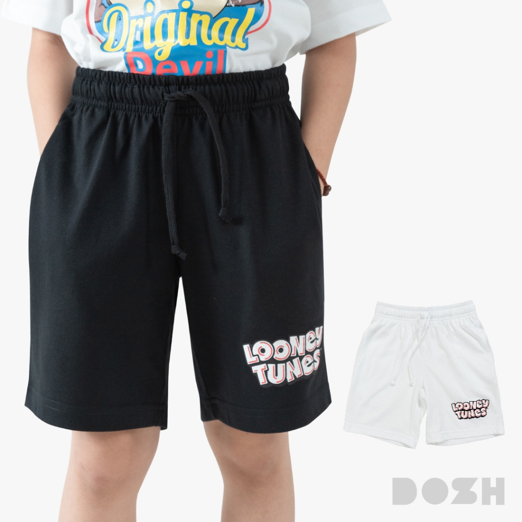 DOSH-UT BOY'S SHORTS LOONEY TUNES กางเกงขาสั้นเด็กชาย 2สี (ขาว-ดำ) LLTBR5000-BL (4-10)