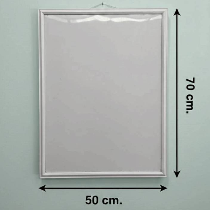 กรอบรูปสีขาว70x50cm. กรอบรูป70x50cm.สีขาว กรอบรูปแขวนผนัง แต่งบ้านสไล์มินิมอล