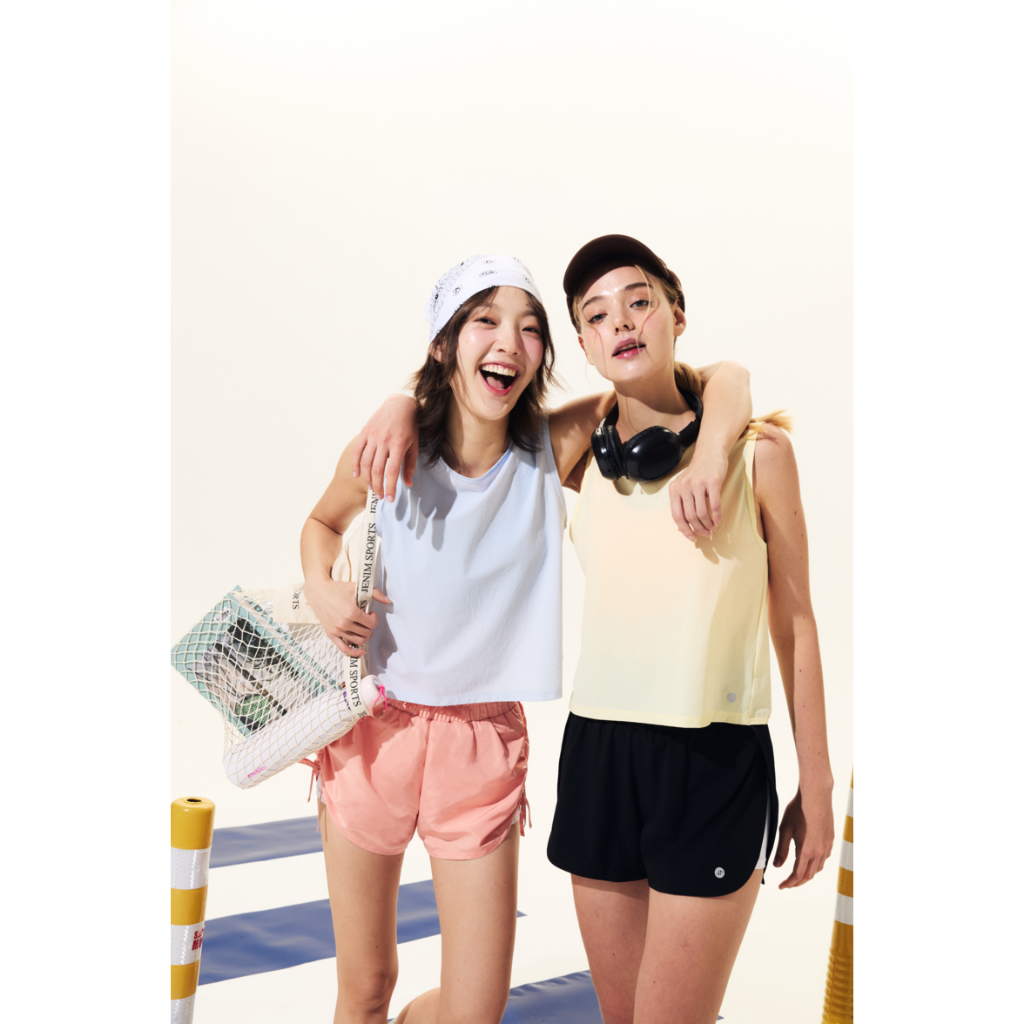Jenim Sports Relax Twist Back Tank เสื้อยืดออกกำลังกายเนื้อผ้าระบายอากาศ