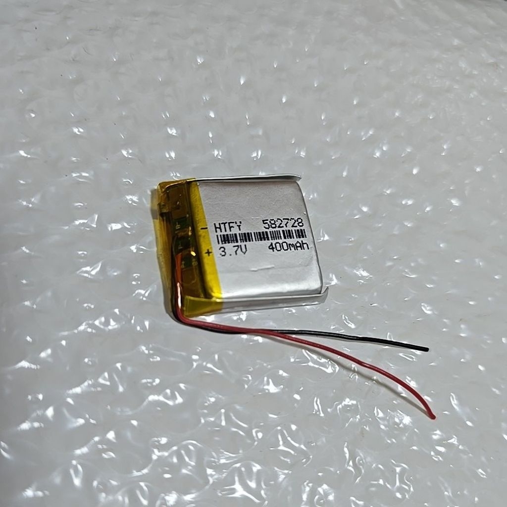 แบตเตอรี่ 3.7V และความจุ 400mA 582728