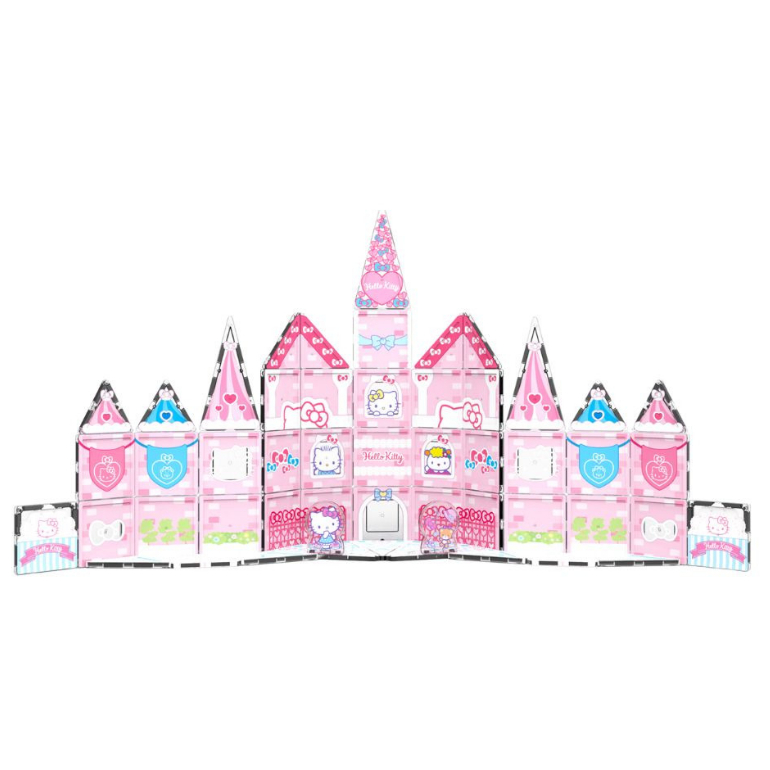 Picasso Tiles 54 Pc Hello Kitty & Friends Magnetic Tiles Building  Set