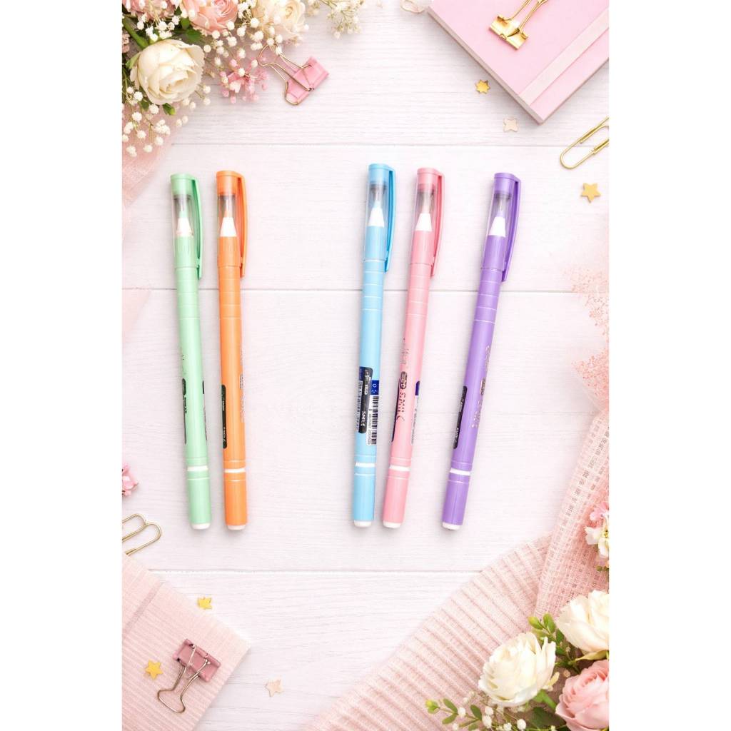 ปากกาสีน้ำเงิน Elfen 0.5 รุ่น Liso Smile เส้นชัด เขียนลื่น