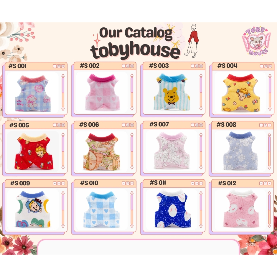 Tobyhouse เสื้อยืดลิงจิ๋ว มาโมเสต/บุชเบบี้ นุ่มสบาย ใส่นอน ใส่เล่น ระบายอากาศ (รหัส S001-012)