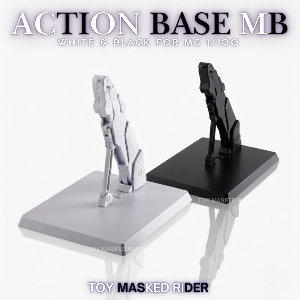 ⬛️⬜️ACTION BASE VT MB STYLE MG WHITE&BLACK ฐานตั้งสีขาวสีดำสำหรับ หุ่น MG GUNDAM