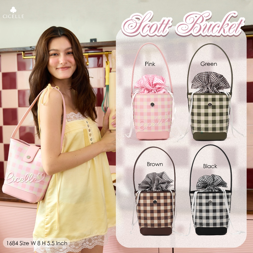 CICELLE (ซี-เซล)รุ่น 1684 Scott Bucket CICELLE 🎀