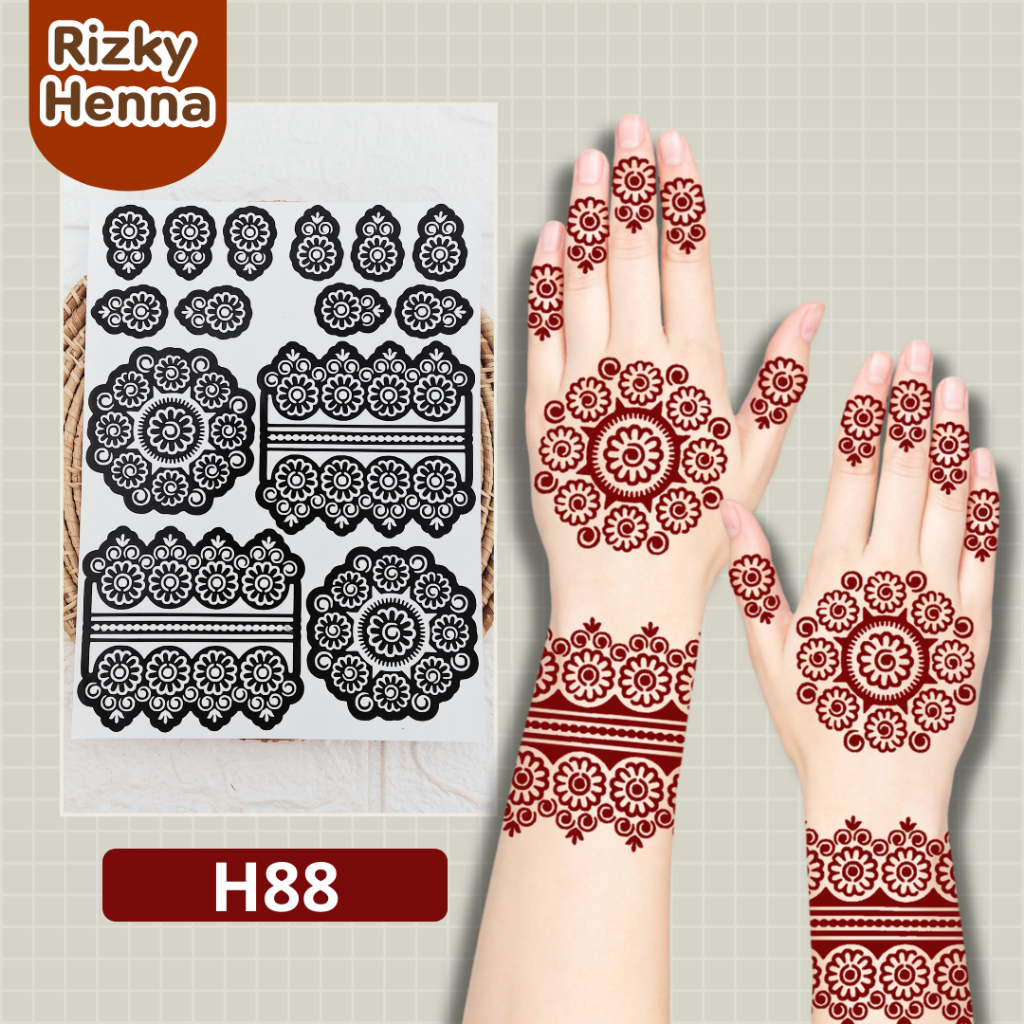 บล๊อกเพ้นท์ลายพร้อมเฮนน่า เลือกสีทางแชท