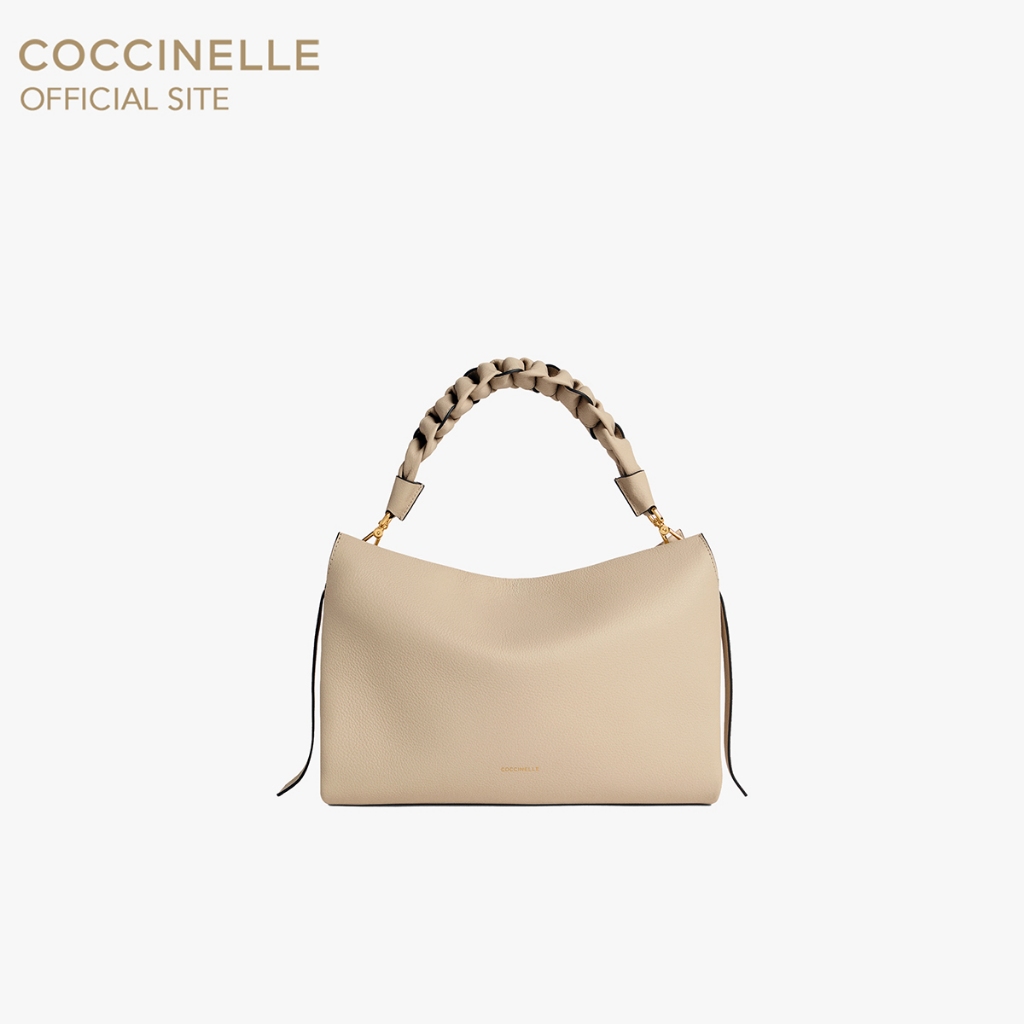 COCCINELLE กระเป๋าคลัทช์ผู้หญิง รุ่น BOHEME CLUTCH 190201 สี SANDSHELL/SEAGRASS