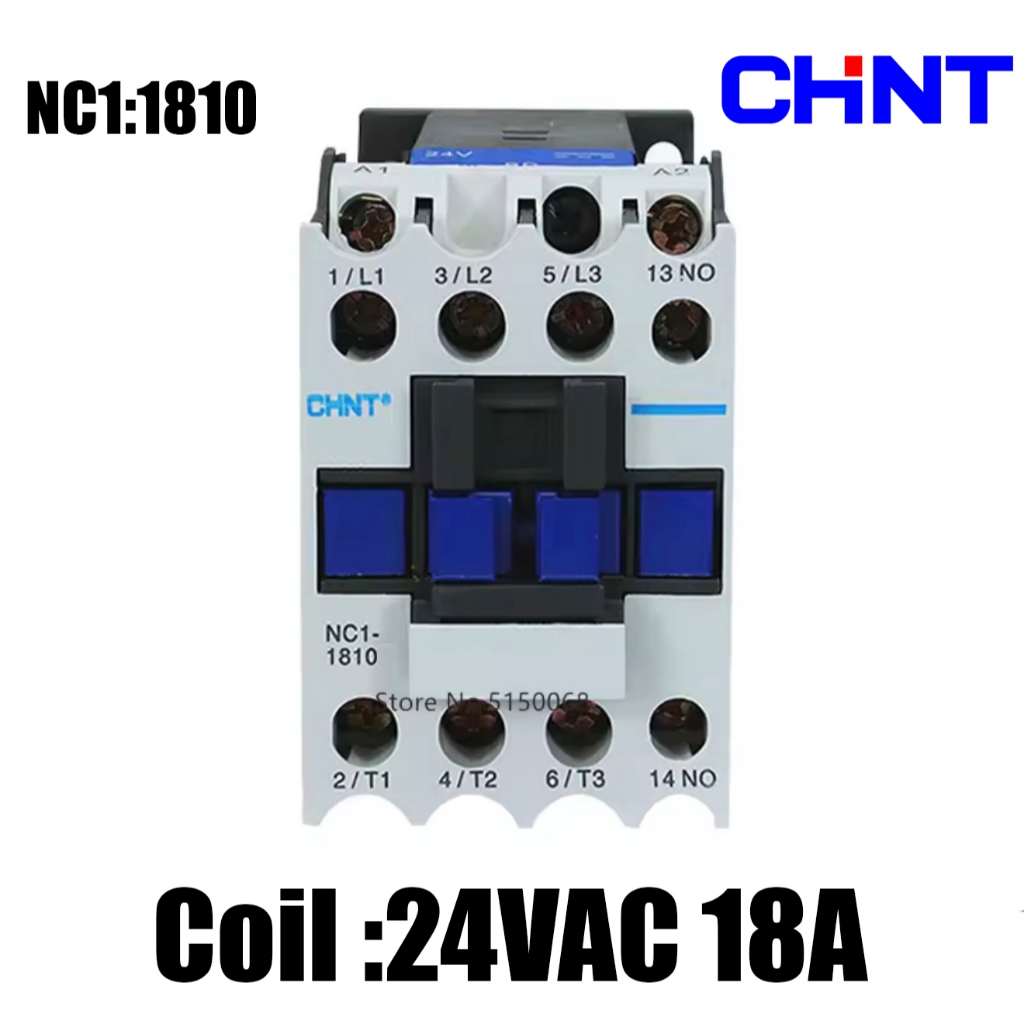 แมกเนติก CHINT NC1 -1810 Coil 24VAC 18A