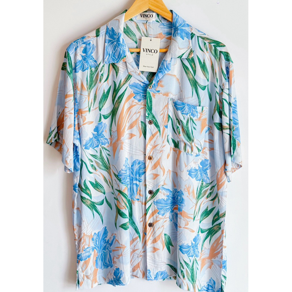 🌴เสื้อฮาวาย VINCO STYLE🍃🌸 V07