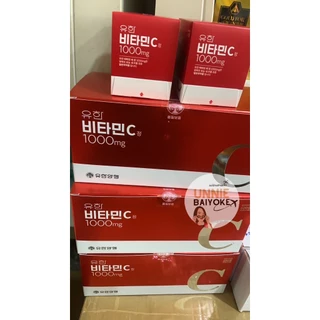 ✅แท้/พร้อมส่ง Yuhan vitamin C 1000mg 100 เม็ด วิตามินซี วิตามินเกาหลี วิตามินพี่จุน