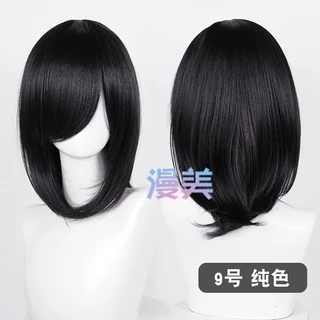 จัดส่งวันเดียวกรุงเท| MANMEI | Black Universal Wig 30cm37cm40cm60cm100cm Styling Practice&Cosplay วิกผมสีดำ