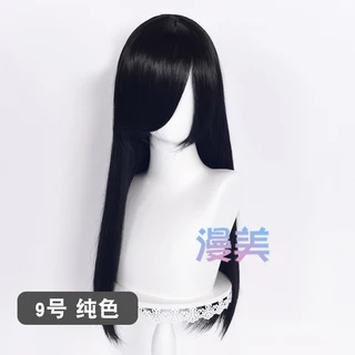 จัดส่งวันเดียวกรุงเท| MANMEI | Black Universal Wig 30cm37cm40cm60cm100cm Styling Practice&Cosplay วิกผมสีดำ