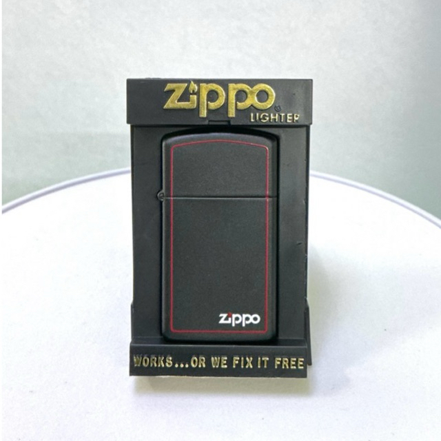 🔥ZIPPO Slim BLACK MATTE(รับประกันแท้100%) ปี1989