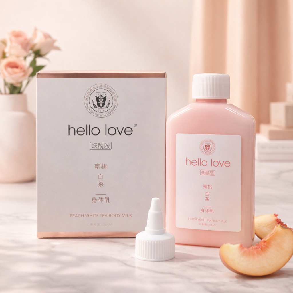 Hello Love Peach Whurita Body Milk เป็นผลิตภัณฑ์บำรุงผิวกาย&กลื่นหอม