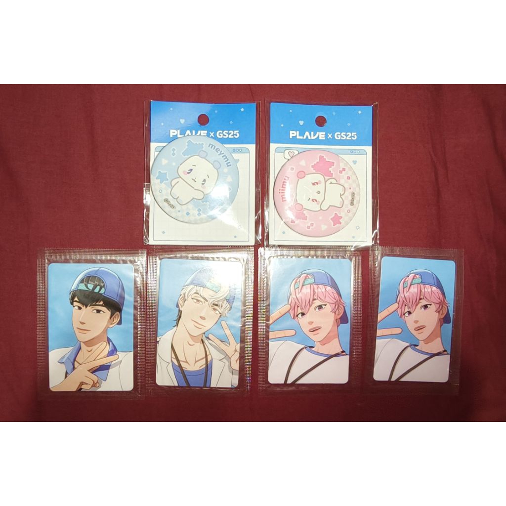 Plave x GS25 โฟโต้การ์ด เข็มกลัด