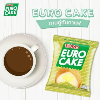 [ยกลัง 12 กล่อง] Euro Cake ยูโร่คัสตาร์ดเค้ก 144 ชิ้น ยูโร่ ยูโรเค้ก ของกินเล่น ขนมยัดไส้