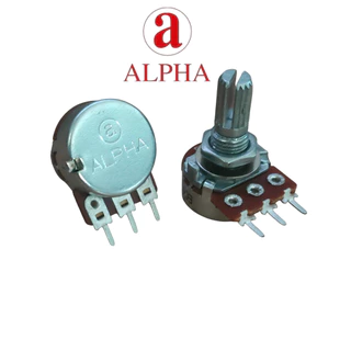 Alpha Potentiometer แท้ไต้หวัน แกน17mm. 1KB,5KB,10KA,10KB,20KB,25KB,50KB,100KB,100KA,100KC,500KB,500KA,500KC,1MB,1MA,1MC