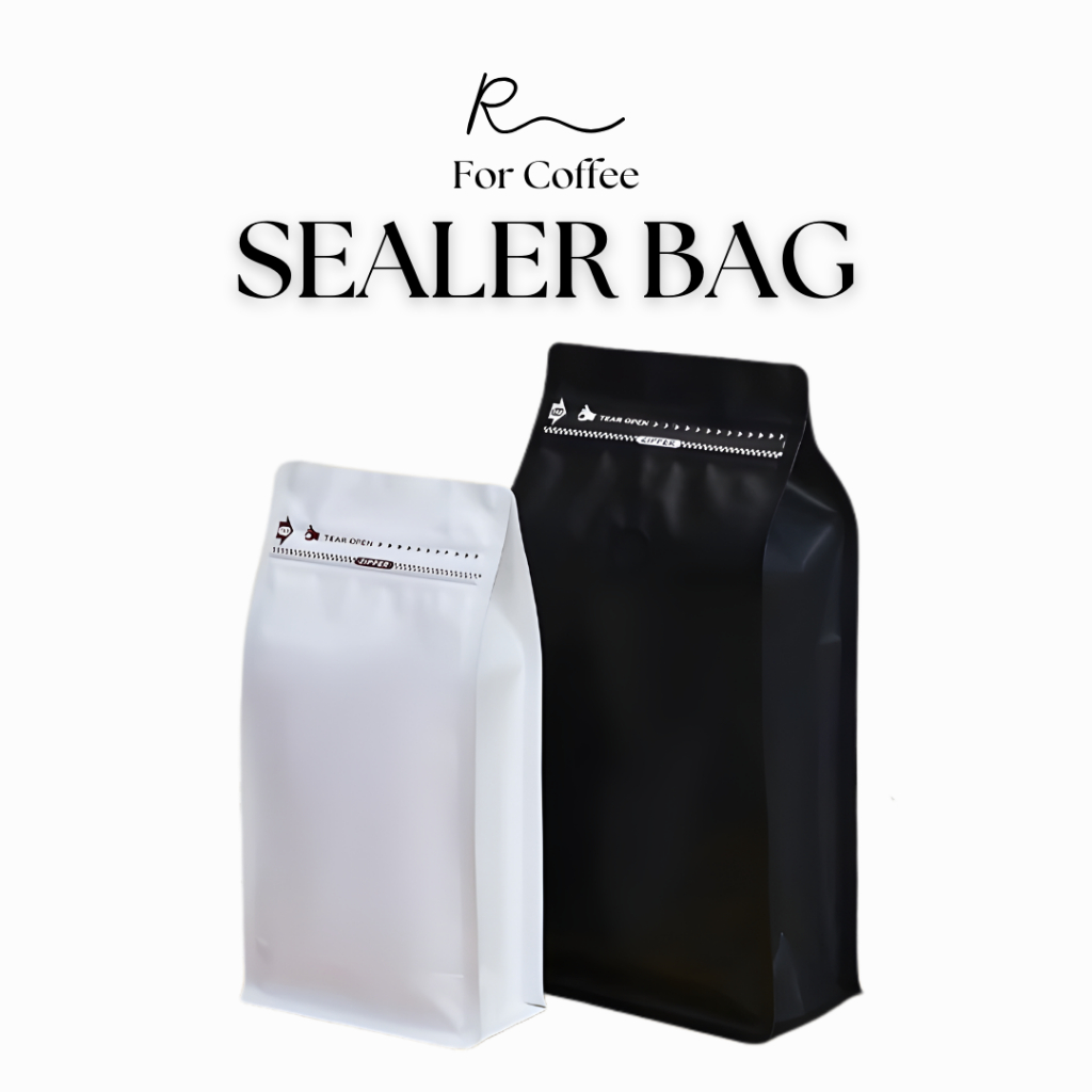 🟢พร้อมส่งจากไทย🟢 coffee bag packer ถุงฟอยด์ ทรงสูงมีวาวล์ระบายก๊าซ 250 g, 500 g และ 1 kg.