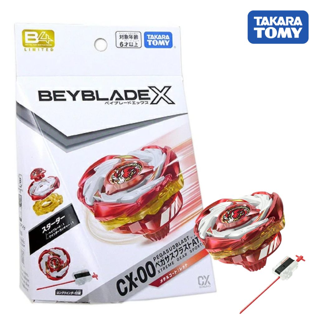 Beyblade X CX-00 Starter Pegasus Blast ATr Metal Coat: Red" จาก Takara Tomy