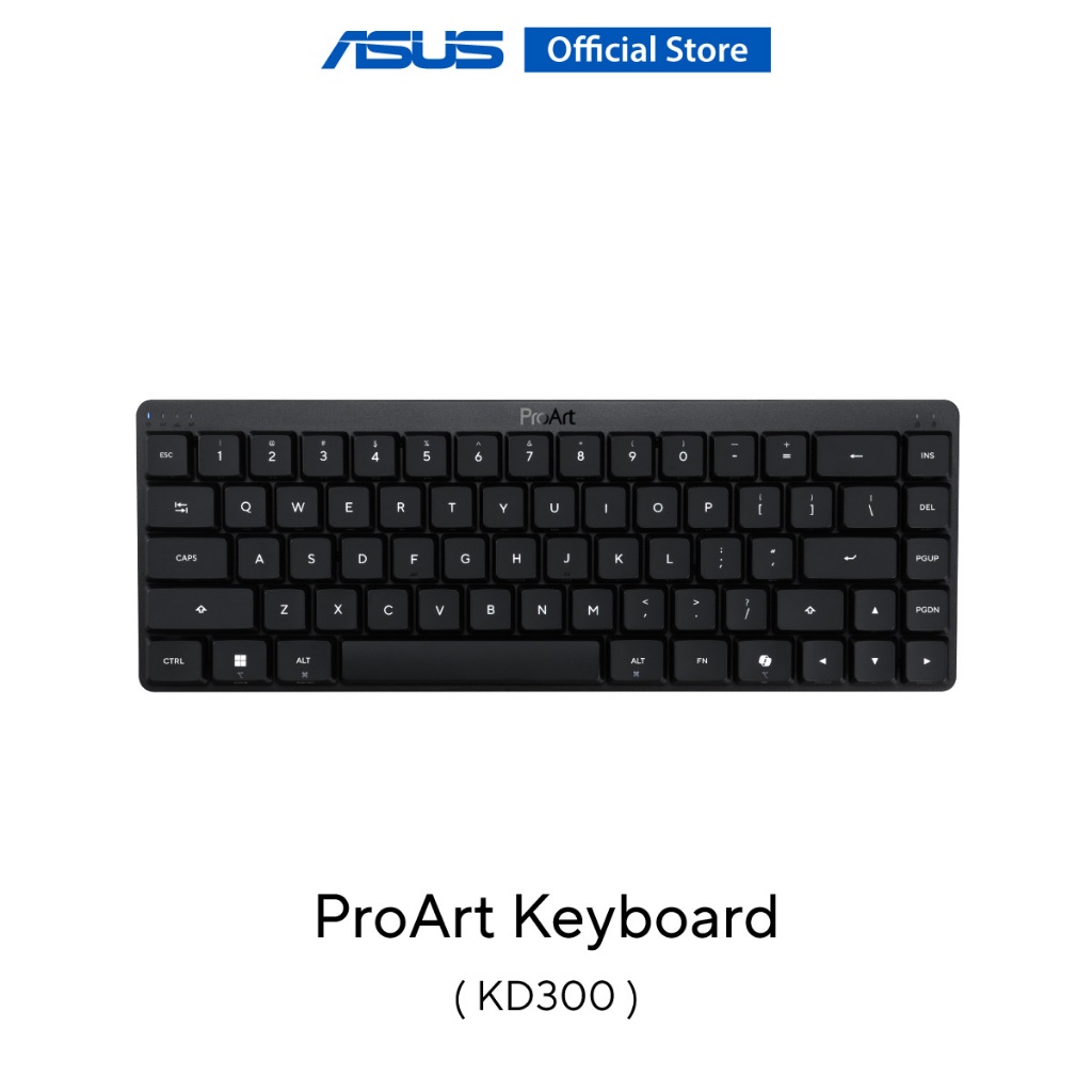 ASUS ProArt Keyboard KD300 คีย์บอร์ดไร้สาย ดีไซน์กะทัดรัด ครบทุกฟังก์ชัน เพื่อครีเอเตอร์มืออาชีพ (TH-EN)