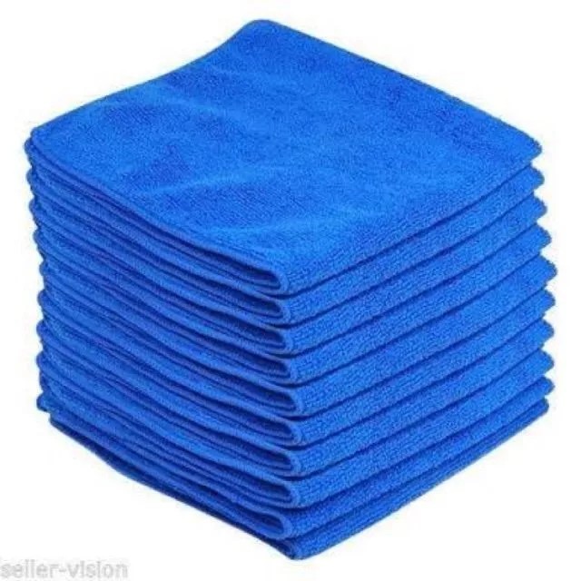 ผ้าไมโครไฟเบอร์ สีน้ำเงิน ขนาด 40x40 ซม.