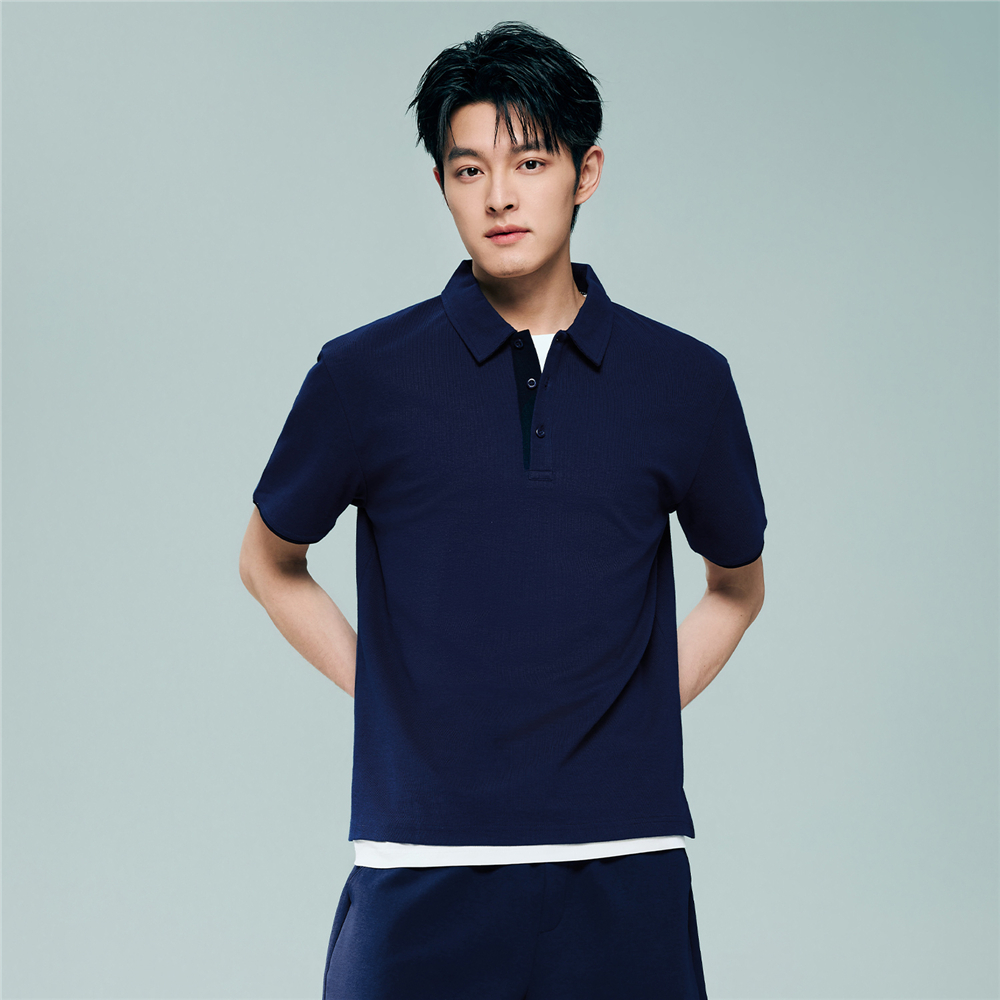 GIORDANO (Online Exclusive) Cooling contrast detail short sleeve polo shirt 0 13016208