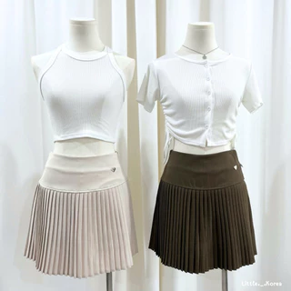 LITTLE KOREA - รุ่น Tiny Pleats ยาว 15”-16” 6 สี เอว 23”-31” กระโปรงเทนนิสทรงพลีท มีซับใน
