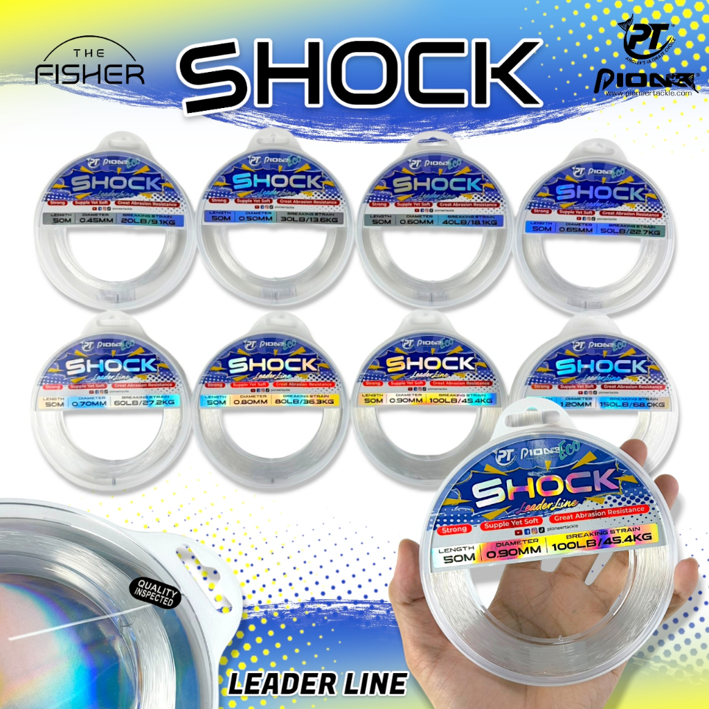 A03 PIONEER ECO SHOCK LEADER LINE (สายช๊อคลีด) ความยาว : 50M