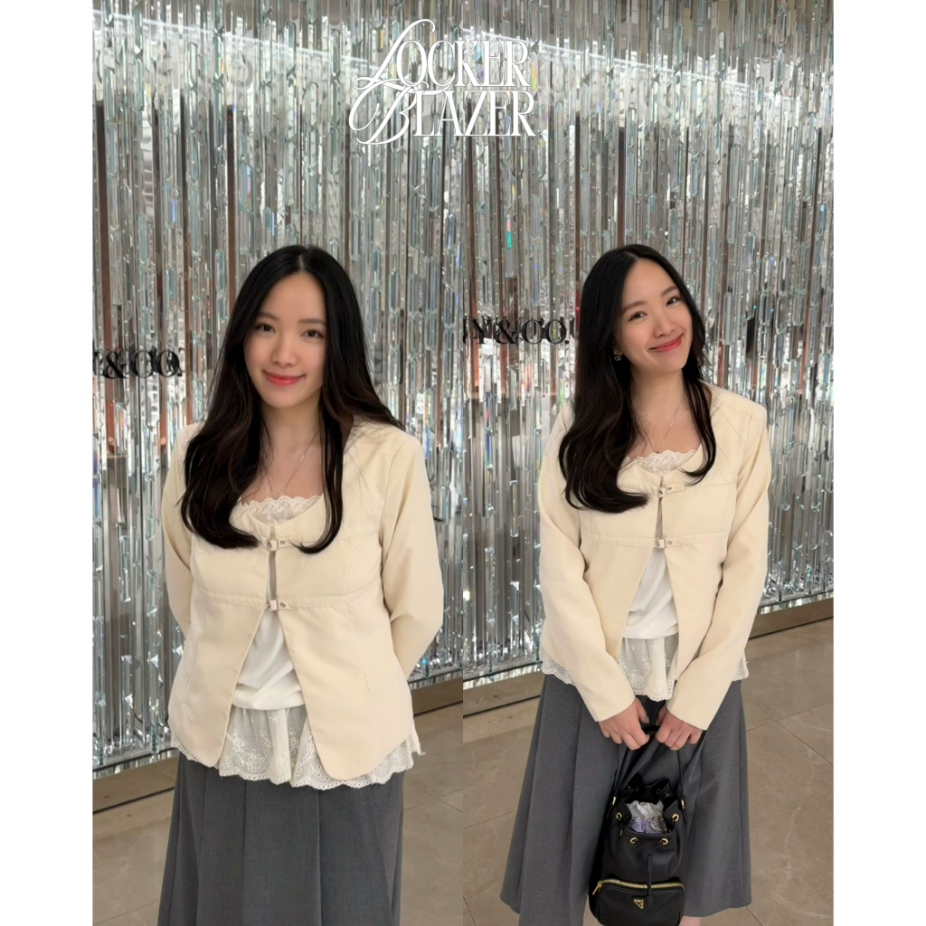 UIUI | LOCKER BLAZER เบลเซอร์ ตัวล็อคด้านหน้า
