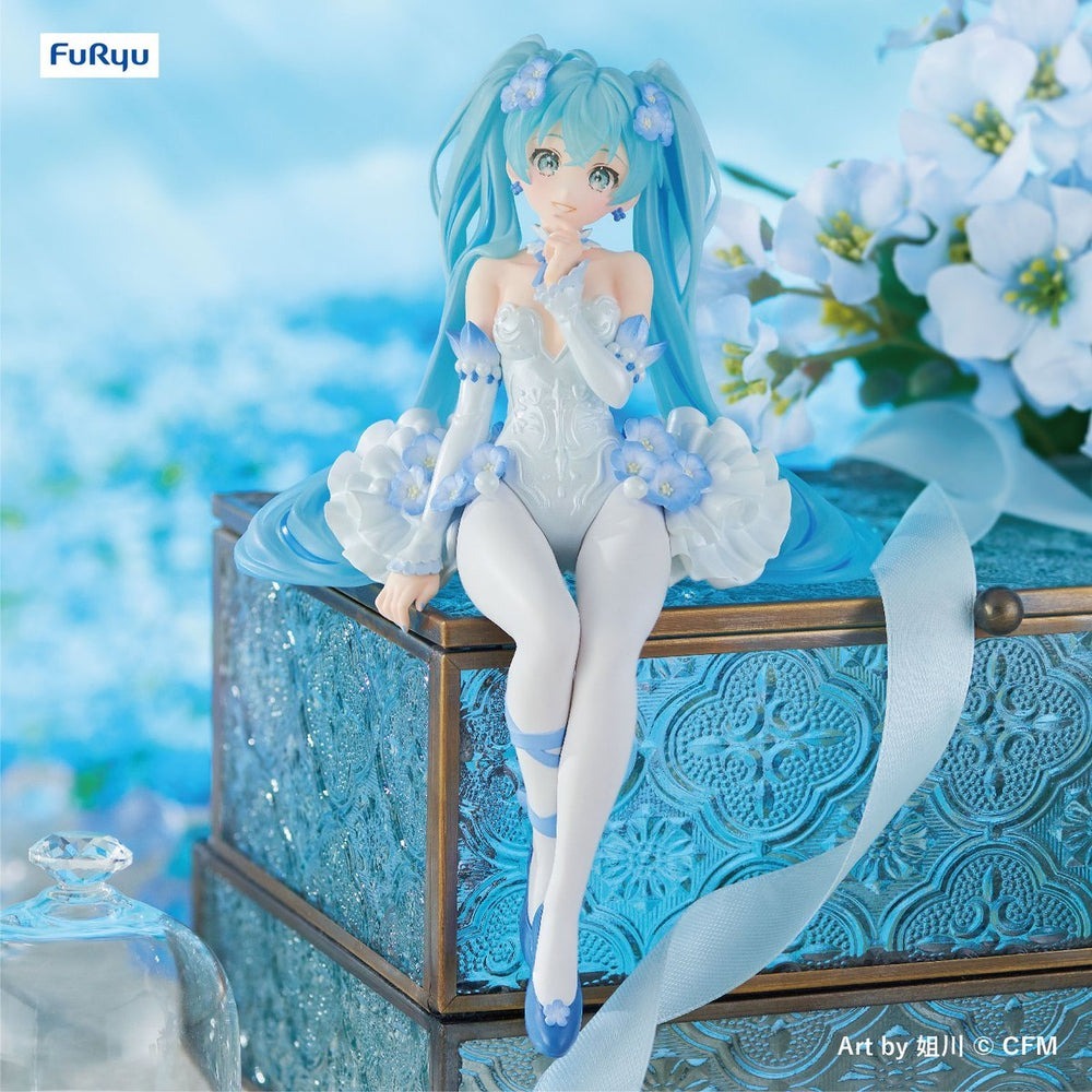 พร้อมส่ง/โมเดลมิกุ HATSUNE MIKU NOODLE STOPPER FIGURE - FLOWER FAIRY NEMOPHILA มือ1 ฟิกเกอร์แท้จากญี