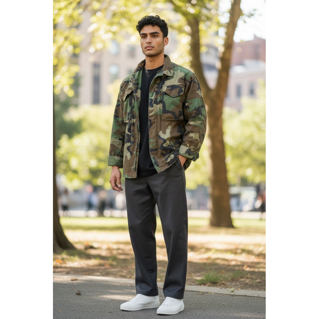 เสื้อแจ็คเก็ต M65 มือ2 ปี1989 : Coat cold weather field : Size:L/R :รอบอก 52นิ้ว (มีรูปเพิ่มเติมในช่